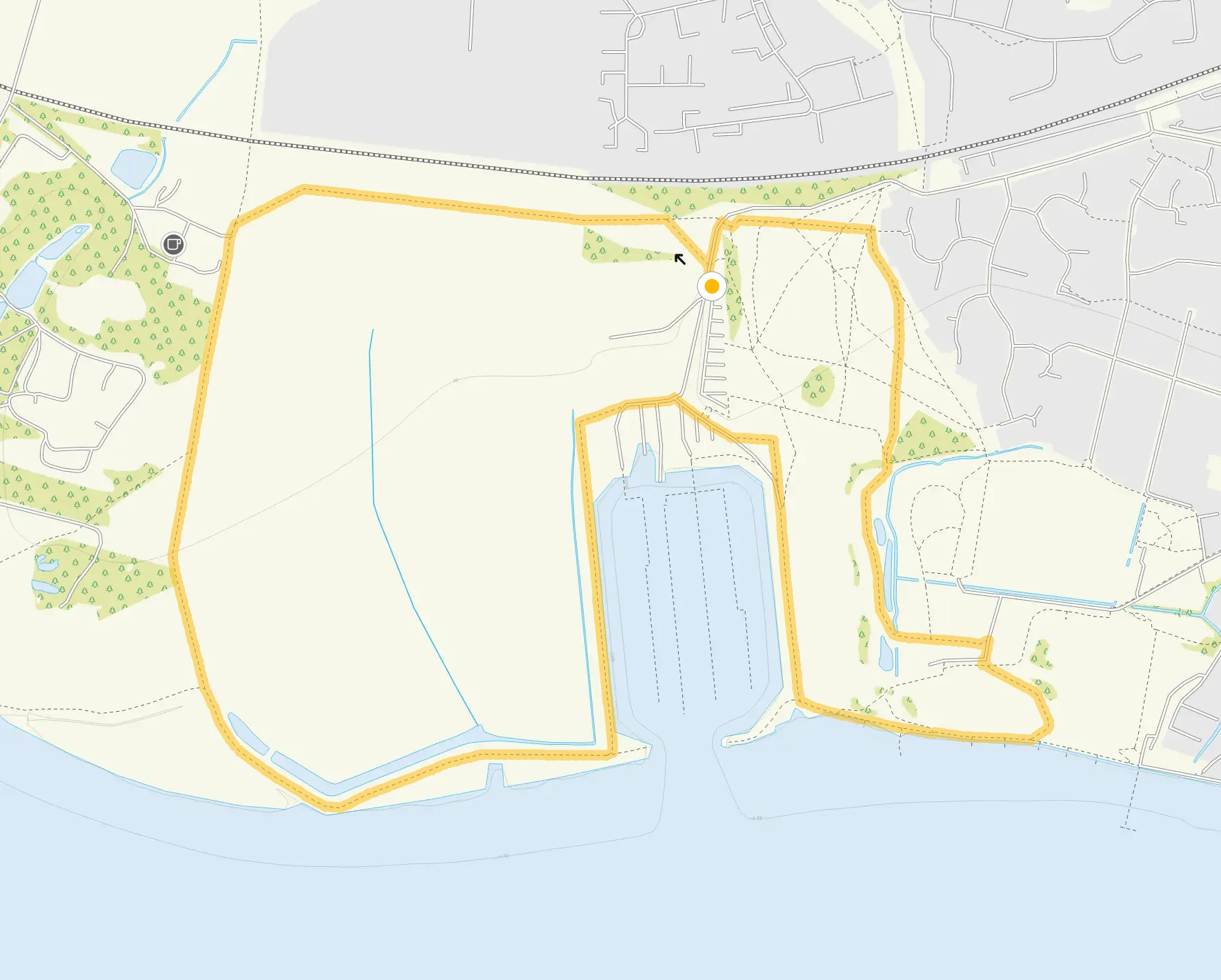 Route map for Burnham-on-Crouch, Essex