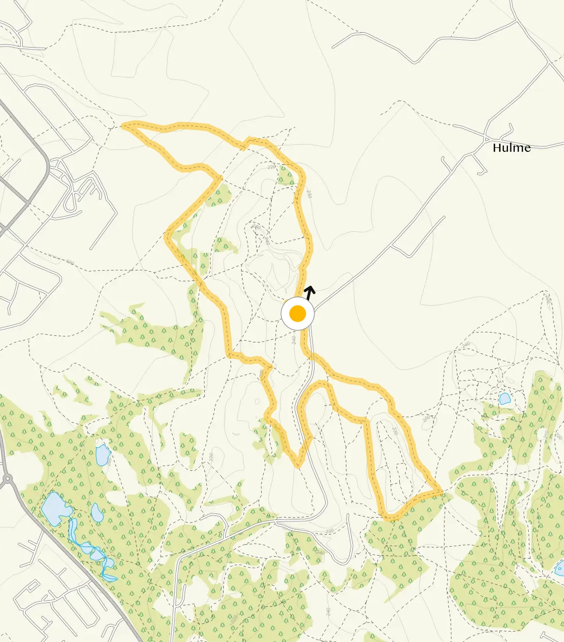 Route map for Willots Wood Walk 2, a 2.5 mile circular walk in Staffordshire