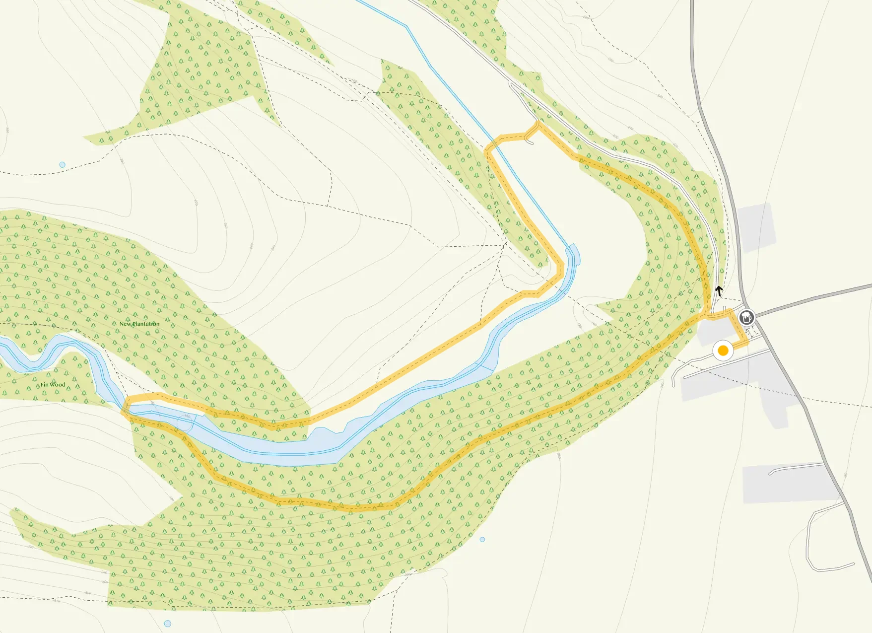 Route map for Monsal Head Short Walk, a 1.5 mile circular walk in Derbyshire