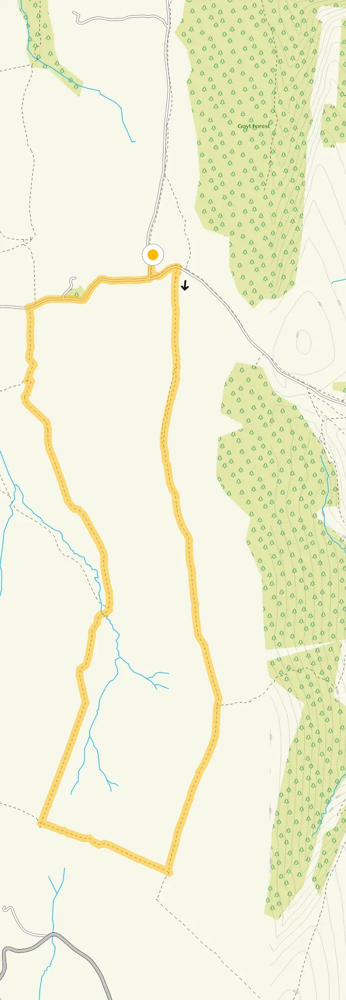 Route map for Shining Tor Ridge Walk from Pym Chair, a 4.5 mile circular walk in Derbyshire