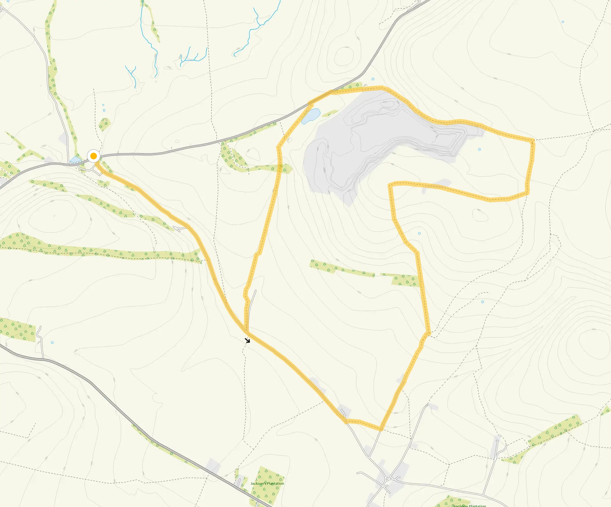 Route map for Eldon Hill and Eldon Hole Walk, a 5 mile circular walk in Derbyshire